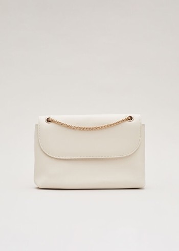 Phase Eight Ivory Leather Bags White USA | 9203514-IL